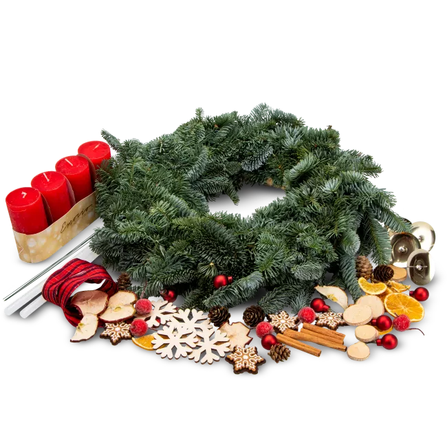 DIY advent wreath kit for home crafting